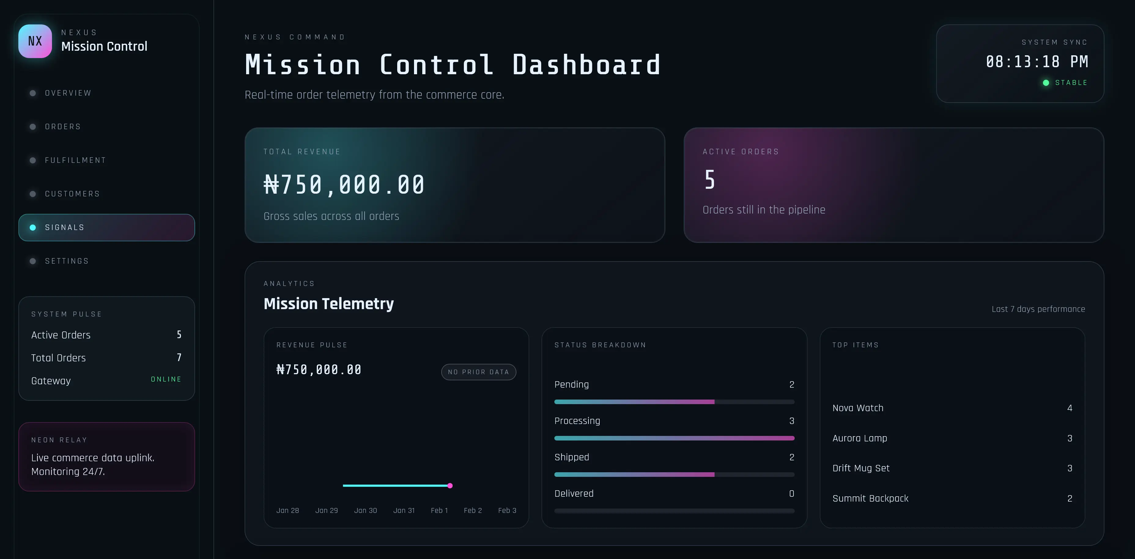 Nexus Mission Control